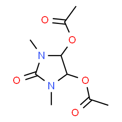 ChemSpider 2D Image | 1,3-Dimethyl-2-oxo-4,5-imidazolidinediyl diacetate | C9H14N2O5