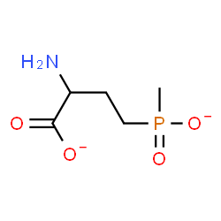 ChemSpider 2D Image | 2-Amino-4-(methylphosphinato)butanoate | C5H10NO4P
