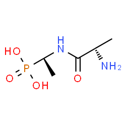 ChemSpider 2D Image | N-[(1S)-1-Phosphonoethyl]alaninamide | C5H13N2O4P
