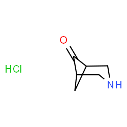 ChemSpider 2D Image | 3-azabicyclo[3.1.1]heptan-6-one hydrochloride | C6H10ClNO