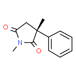ChemSpider 2D Image | (3R)-1,3-Dimethyl-3-phenyl-2,5-pyrrolidinedione | C12H13NO2