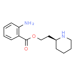ChemSpider 2D Image | 2-[(2S)-2-Piperidinyl]ethyl 2-aminobenzoate | C14H20N2O2