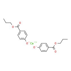 ChemSpider 2D Image | PROPYLPARABEN CALCIUM | C20H22CaO6