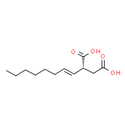ChemSpider 2D Image | (2R)-2-[(1E)-1-Octen-1-yl]succinic acid | C12H20O4