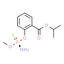 ChemSpider 2D Image | Isopropyl 2-{[(R)-amino(methoxy)phosphorothioyl]oxy}benzoate | C11H16NO4PS
