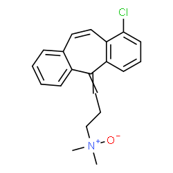 ChemSpider 2D Image | [3-(1-Chloro-5H-dibenzo[a,d][7]annulen-5-ylidene)propyl]dimethylamine oxide | C20H20ClNO
