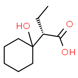 ChemSpider 2D Image | (2S)-2-(1-Hydroxycyclohexyl)butanoic acid | C10H18O3