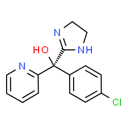 ChemSpider 2D Image | (S)-(4-Chlorophenyl)(4,5-dihydro-1H-imidazol-2-yl)2-pyridinylmethanol | C15H14ClN3O
