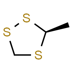 ChemSpider 2D Image | (3S)-3-Methyl-1,2,4-trithiolane | C3H6S3