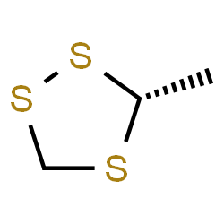 ChemSpider 2D Image | (3R)-3-Methyl-1,2,4-trithiolane | C3H6S3