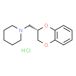 ChemSpider 2D Image | 1-[(2S)-2,3-Dihydro-1,4-benzodioxin-2-ylmethyl]piperidine hydrochloride (1:1) | C14H20ClNO2