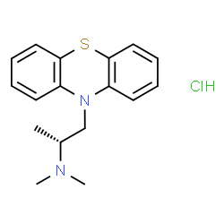 ChemSpider 2D Image | (2R)-N,N-Dimethyl-1-(10H-phenothiazin-10-yl)-2-propanamine hydrochloride (1:1) | C17H21ClN2S