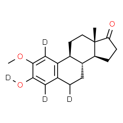 ChemSpider 2D Image | 2-Methoxyestrone-1,4,16,16-d4 | C19H20D4O3