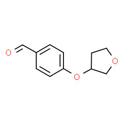 ChemSpider 2D Image | 4-(Tetrahydro-3-furanyloxy)benzaldehyde | C11H12O3