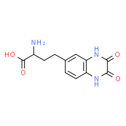 ChemSpider 2D Image | (2S)-2-Amino-4-(2,3-dioxo-1,2,3,4-tetrahydro-6-quinoxalinyl)butanoic acid | C12H13N3O4