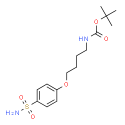 ChemSpider 2D Image | Tert-Butyl 4-(4-Sulfamoylphenoxy)butylcarbamate | C15H24N2O5S