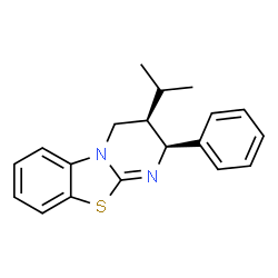 ChemSpider 2D Image | (2S,3R)-3,4-Dihydro-3-isopropyl-2-phenyl-2H-pyrimido[2,1-b]benzothiazole | C19H20N2S