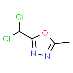 ChemSpider 2D Image | 2-(Dichloromethyl)-5-methyl-1,3,4-oxadiazole | C4H4Cl2N2O