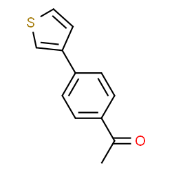 ChemSpider 2D Image | 1-[4-(3-Thienyl)phenyl]ethanone | C12H10OS