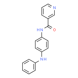 ChemSpider 2D Image | N-(4-Anilinophenyl)nicotinamide | C18H15N3O
