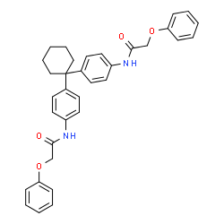 ChemSpider 2D Image | N,N'-(1,1-Cyclohexanediyldi-4,1-phenylene)bis(2-phenoxyacetamide) | C34H34N2O4