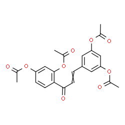 ChemSpider 2D Image | 3-Acetoxy-4-[3-(3,5-diacetoxyphenyl)acryloyl]phenyl acetate | C23H20O9