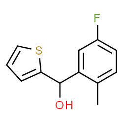 ChemSpider 2D Image | (5-Fluoro-2-methylphenyl)(2-thienyl)methanol | C12H11FOS