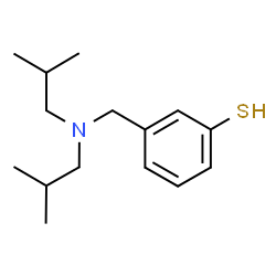 ChemSpider 2D Image | 3-[(Diisobutylamino)methyl]benzenethiol | C15H25NS