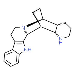 ChemSpider 2D Image | (1R,2R,15S,16R,21S)-4,14,20-Triazahexacyclo[13.6.2.0~2,14~.0~3,11~.0~5,10~.0~16,21~]tricosa-3(11),5,7,9-tetraene | C20H25N3