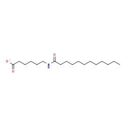 ChemSpider 2D Image | 6-(Dodecanoylamino)hexanoate | C18H34NO3