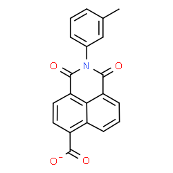 ChemSpider 2D Image | 2-(3-Methylphenyl)-1,3-dioxo-2,3-dihydro-1H-benzo[de]isoquinoline-6-carboxylate | C20H12NO4