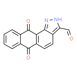 ChemSpider 2D Image | 6,11-Dioxo-6,11-dihydro-2H-naphtho[2,3-g]indazole-3-carbaldehyde | C16H8N2O3