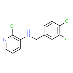 ChemSpider 2D Image | 2-Chloro-N-(3,4-dichlorobenzyl)-3-pyridinamine | C12H9Cl3N2