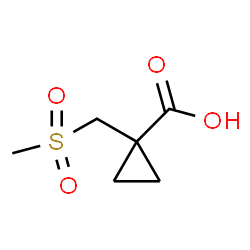 ChemSpider 2D Image | 1-[(Methylsulfonyl)methyl]cyclopropanecarboxylic acid | C6H10O4S