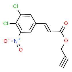 ChemSpider 2D Image | 2-Propyn-1-yl (2E)-3-(3,4-dichloro-5-nitrophenyl)acrylate | C12H7Cl2NO4