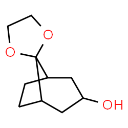 ChemSpider 2D Image | Spiro[bicyclo[3.2.1]octane-8,2'-[1,3]dioxolan]-3-ol | C10H16O3