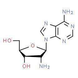 ChemSpider 2D Image | 2'-Amino-2'-deoxyadenosine | C10H14N6O3