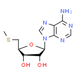 ChemSpider 2D Image | 5'-S-Methyl-5'-thioadenosine | C11H15N5O3S