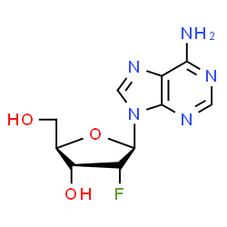 ChemSpider 2D Image | 2'-Deoxy-2'-fluoroadenosine | C10H12FN5O3
