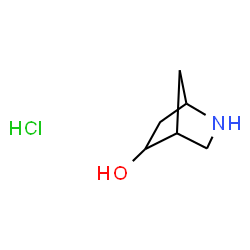 ChemSpider 2D Image | 2-azabicyclo[2.2.1]heptan-5-ol hydrochloride | C6H12ClNO