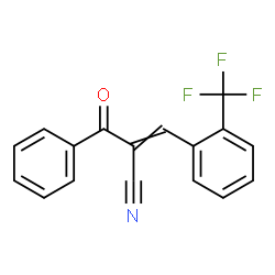 ChemSpider 2D Image | 2-Benzoyl-3-[2-(trifluoromethyl)phenyl]acrylonitrile | C17H10F3NO