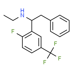 ChemSpider 2D Image | N-Ethyl-1-[2-fluoro-5-(trifluoromethyl)phenyl]-2-phenylethanamine | C17H17F4N