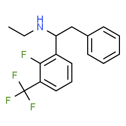 ChemSpider 2D Image | N-Ethyl-1-[2-fluoro-3-(trifluoromethyl)phenyl]-2-phenylethanamine | C17H17F4N