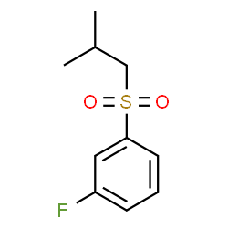 ChemSpider 2D Image | 1-Fluoro-3-(isobutylsulfonyl)benzene | C10H13FO2S