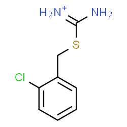 ChemSpider 2D Image | Amino[(2-chlorobenzyl)sulfanyl]methaniminium | C8H10ClN2S