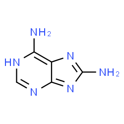 ChemSpider 2D Image | 8-Aminoadenine | C5H6N6