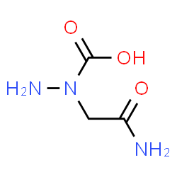 ChemSpider 2D Image | 1-(2-Amino-2-oxoethyl)hydrazinecarboxylic acid | C3H7N3O3