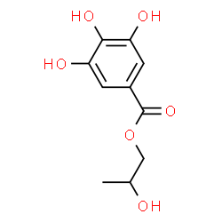 ChemSpider 2D Image | 2-Hydroxypropyl 3,4,5-trihydroxybenzoate | C10H12O6