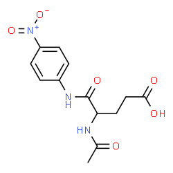 ChemSpider 2D Image | N~2~-Acetyl-N-(4-nitrophenyl)-alpha-glutamine | C13H15N3O6