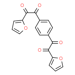 ChemSpider 2D Image | 2,2'-(1,4-Phenylene)bis[1-(2-furyl)-1,2-ethanedione] | C18H10O6